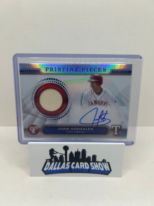 2024 Topps Pristine Pristine Pieces Autograph Relics #PPAR-NG Juan Gonzalez Auto