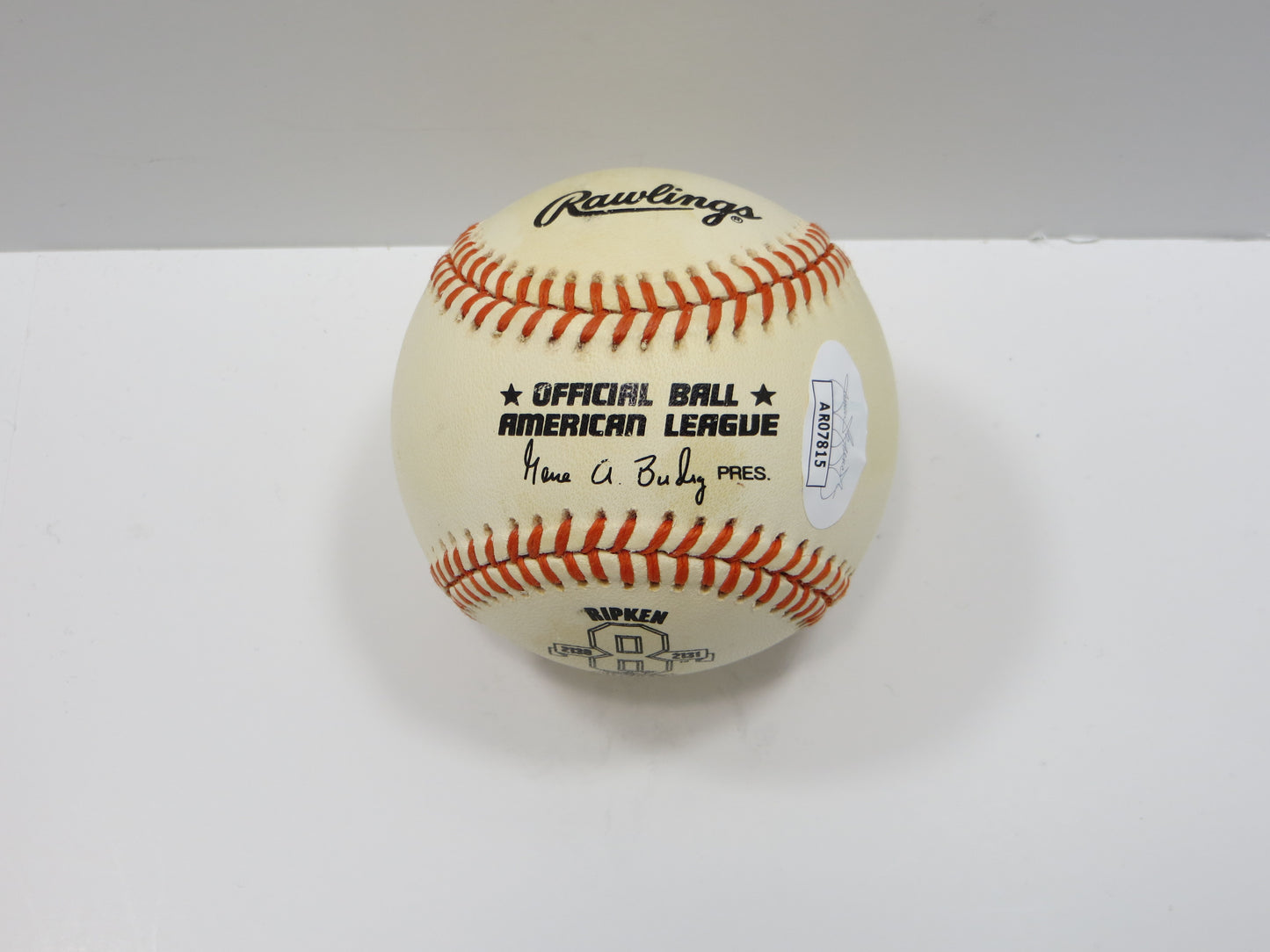 CAL RIPKEN JR. BALTIMORE ORIOLES SIGNED Rawlings Ripken Baseball JSA COA