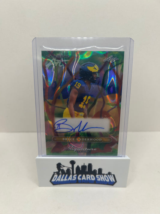 2025 Leaf Signature Series Classic Art Bryce Underwood 1/1 Autograph Auto