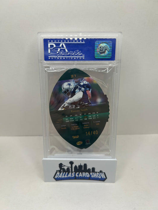 1988 Playoff Contenders Leather Emmitt Smith Gold /40 PSA 9