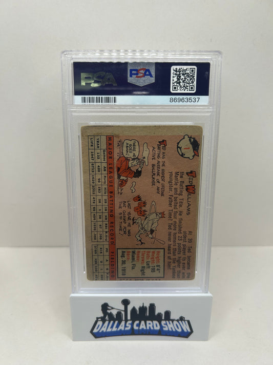 1958 Topps Ted Williams #1 PSA 2 MC Boston Red Sox