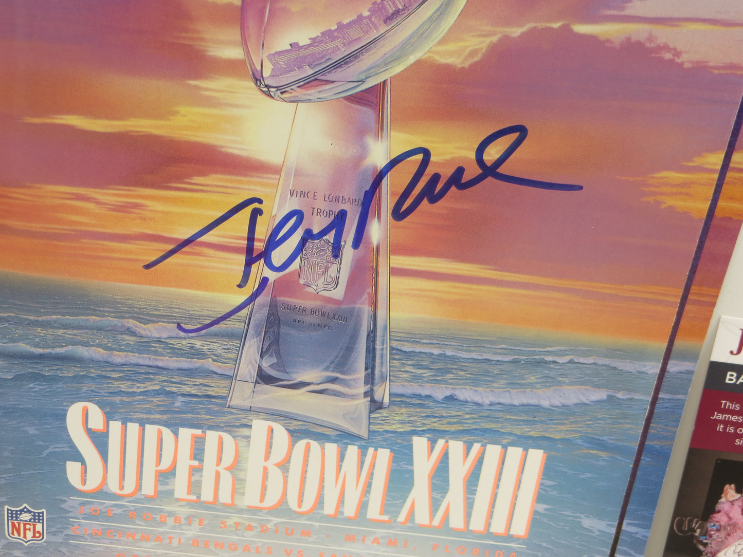 JERRY RICE SAN FRANCISCO 49ers SIGNED Super Bowl XXIII Program JSA