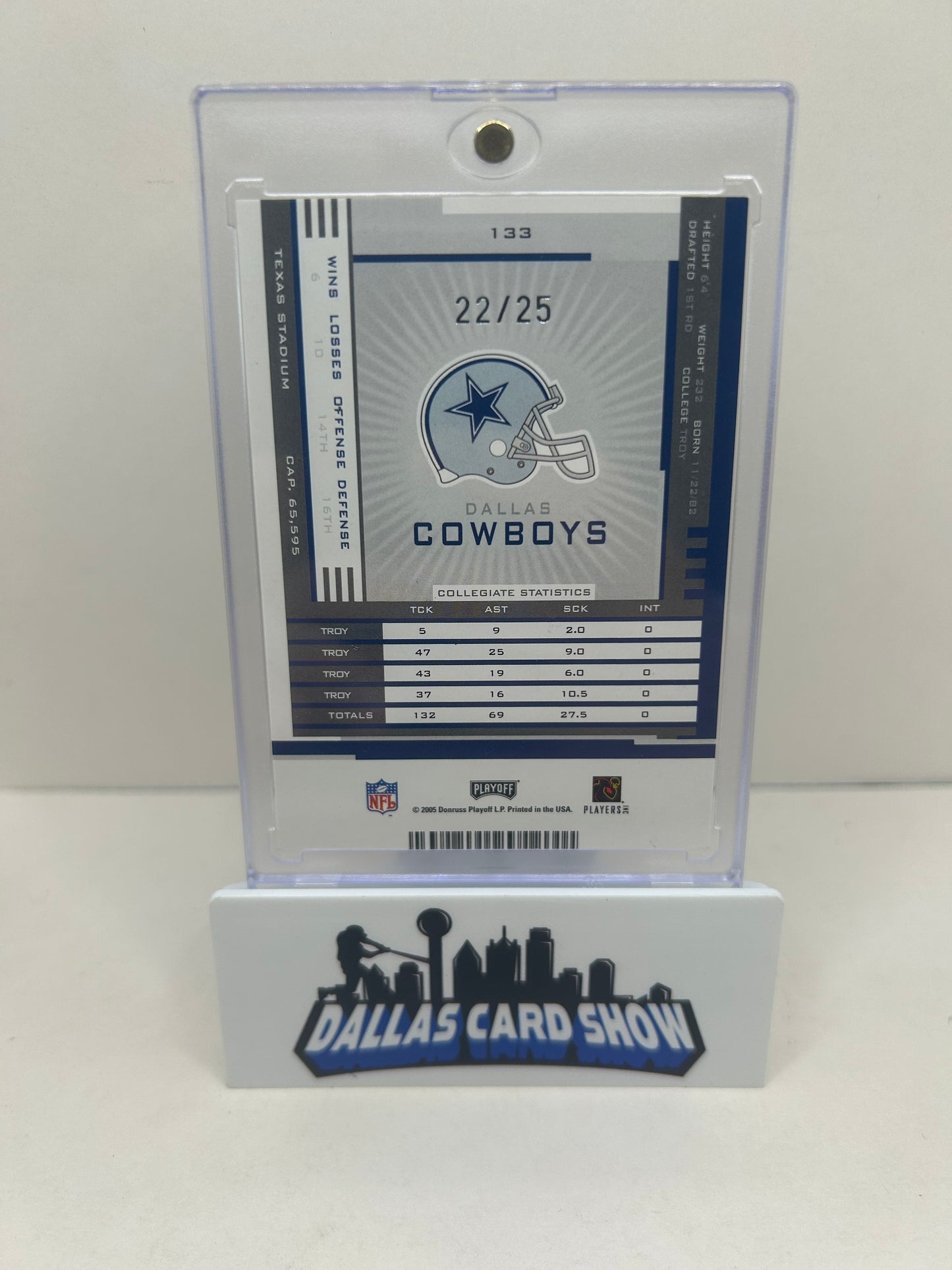 2005 Playoff Contenders DeMarcus Ware Rookie Preview Ticket Autograph /25 Auto