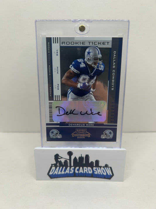 2005 PLAYOFF CONTENDERS AUTOGRAPH #133 DeMARCUS WARE RC ROOKIE