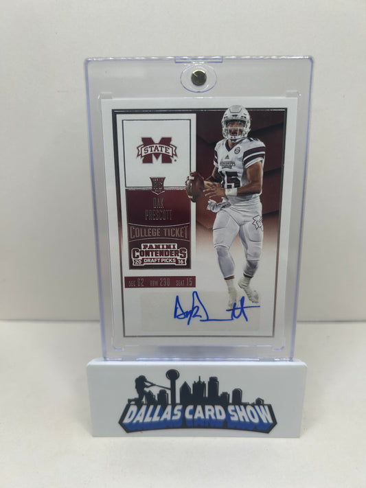 2016 PANINI CONTENDERS DRAFT PICKS AUTO #125 DAK PRESCOTT RC STANDING UP
