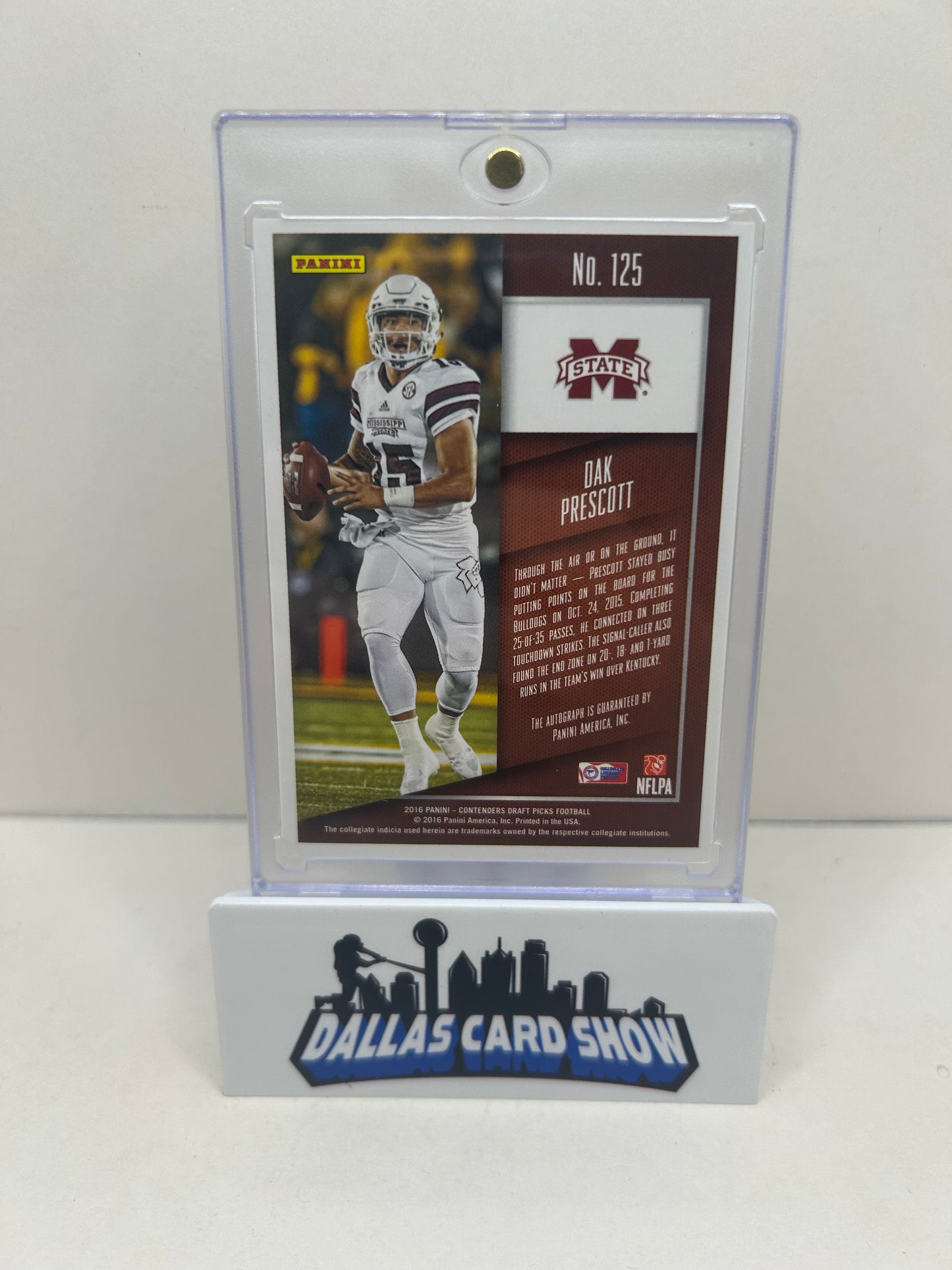 2016 PANINI CONTENDERS DRAFT PICKS AUTO #125 DAK PRESCOTT RC STANDING UP