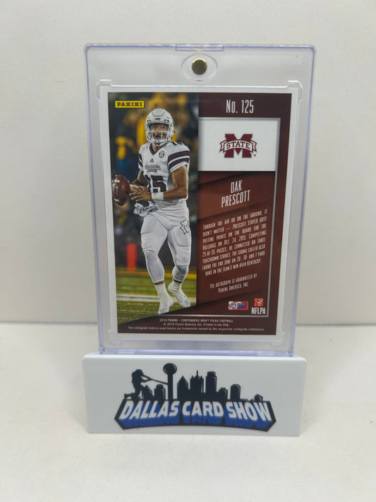 2016 PANINI CONTENDERS DRAFT PICKS AUTO #125 DAK PRESCOTT RC STANDING UP