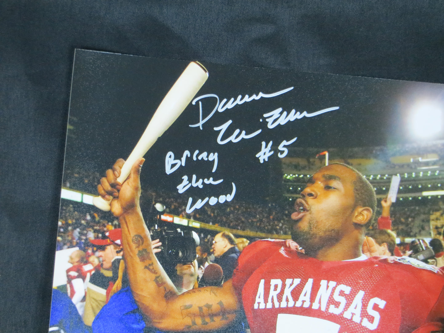 DARREN McFADDEN SIGNED ARKANSAS RAZORBACKS SIGNED 8x10 Photo BAS