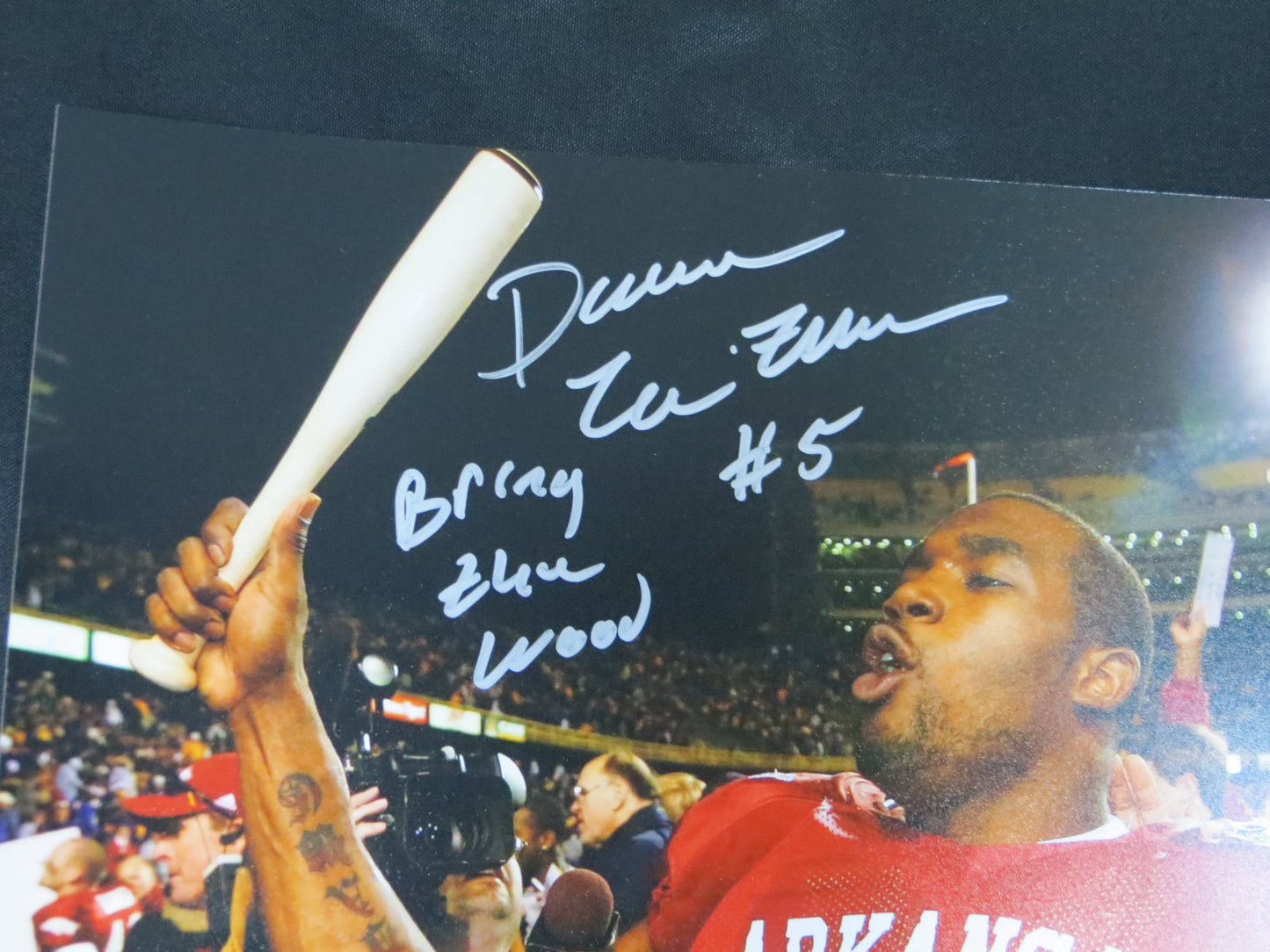 DARREN McFADDEN SIGNED ARKANSAS RAZORBACKS SIGNED 8x10 Photo BAS