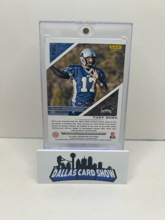2015 Contenders Draft Picks Tony Romo Alumni Ink Auto #24