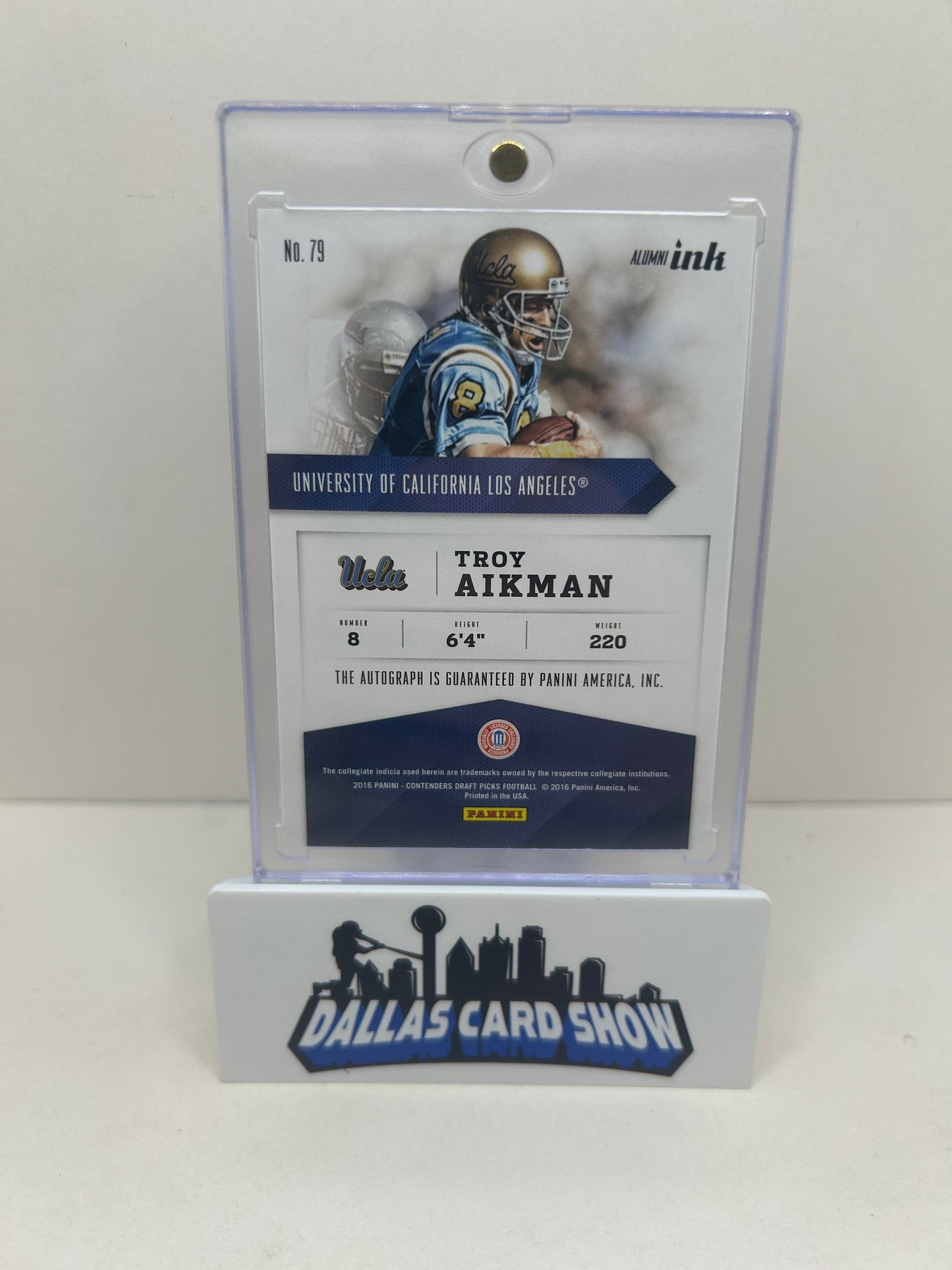 2016 Contenders Draft Picks Troy Aikman Alumni Ink Auto #79