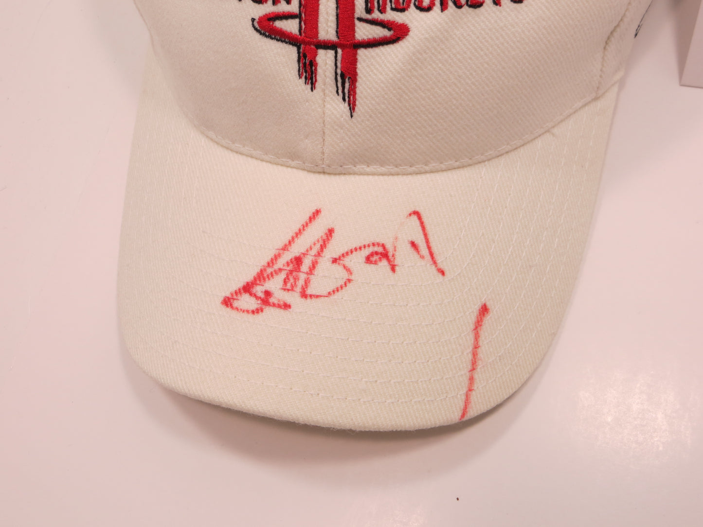 YAO MING SIGNED REEBOK HOUSTON ROCKETS HAT JSA COA