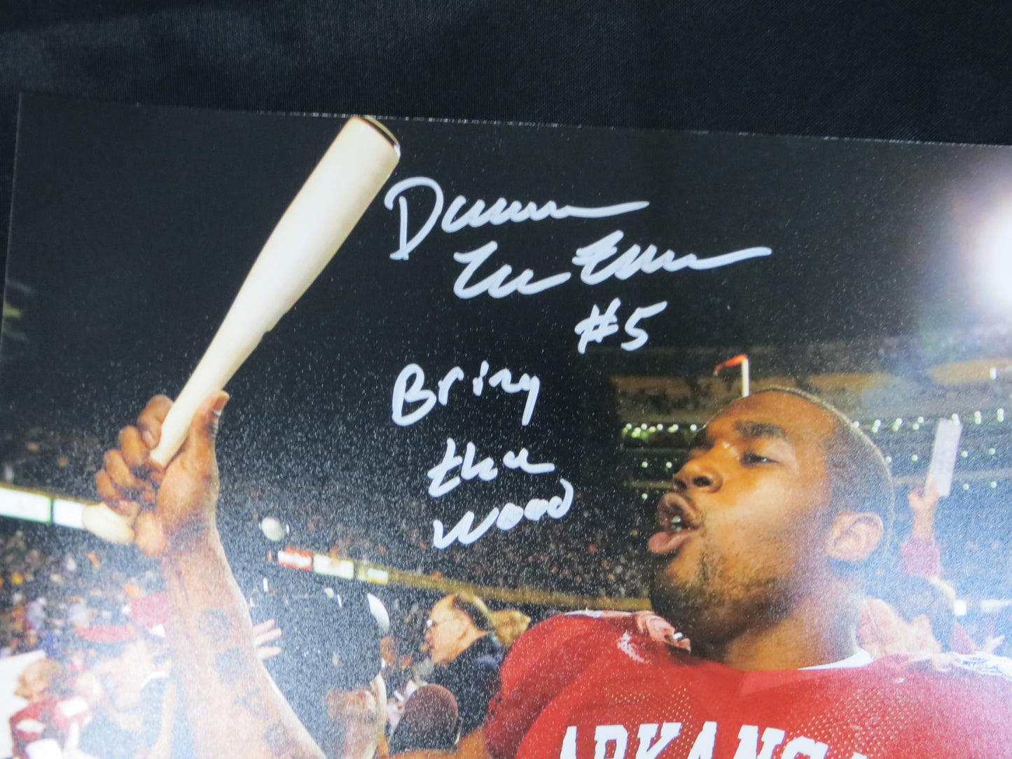 DARREN McFADDEN SIGNED ARKANSAS RAZORBACKS SIGNED 8x10 Photo JSA