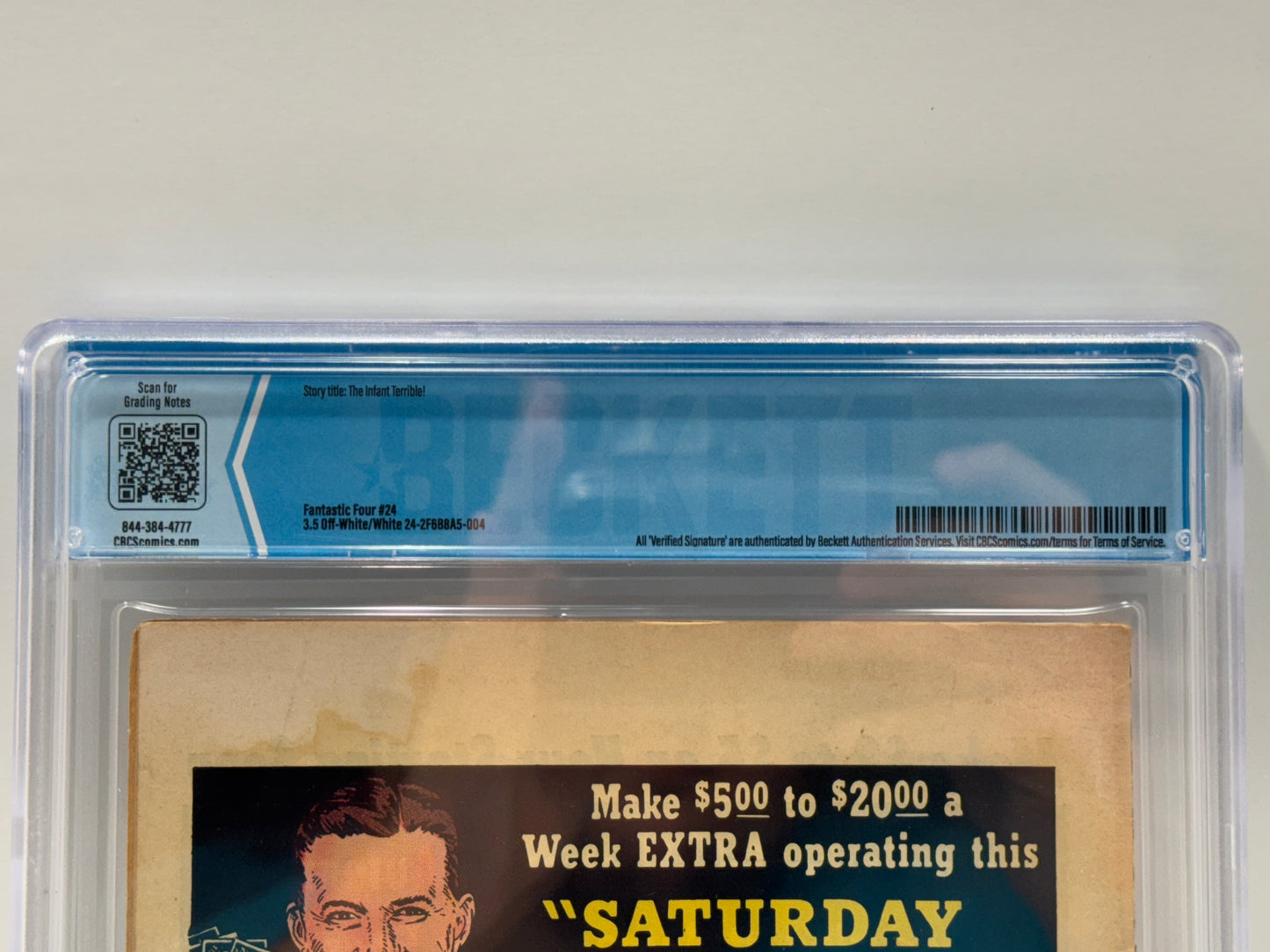 Fantastic Four 24 CBCS 3.5 Stan Lee Jack Kirby Marvel 1st Infant Terrible KEY