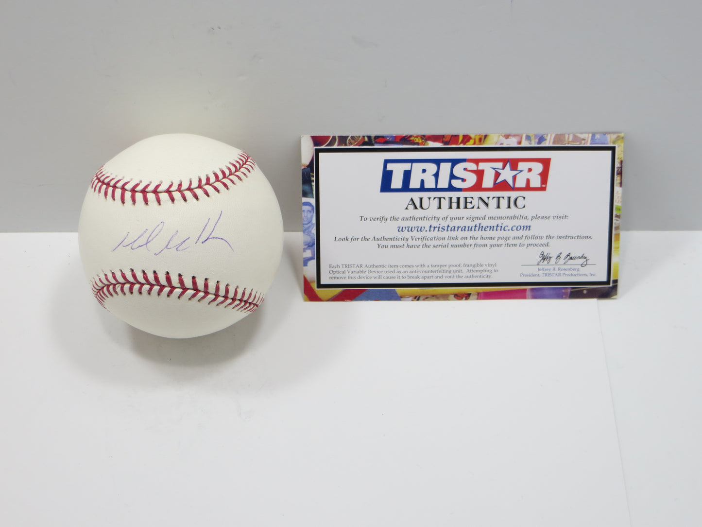 MARK MULDER OAKLAND A's SIGNED Rawlings OML Baseball TriStar