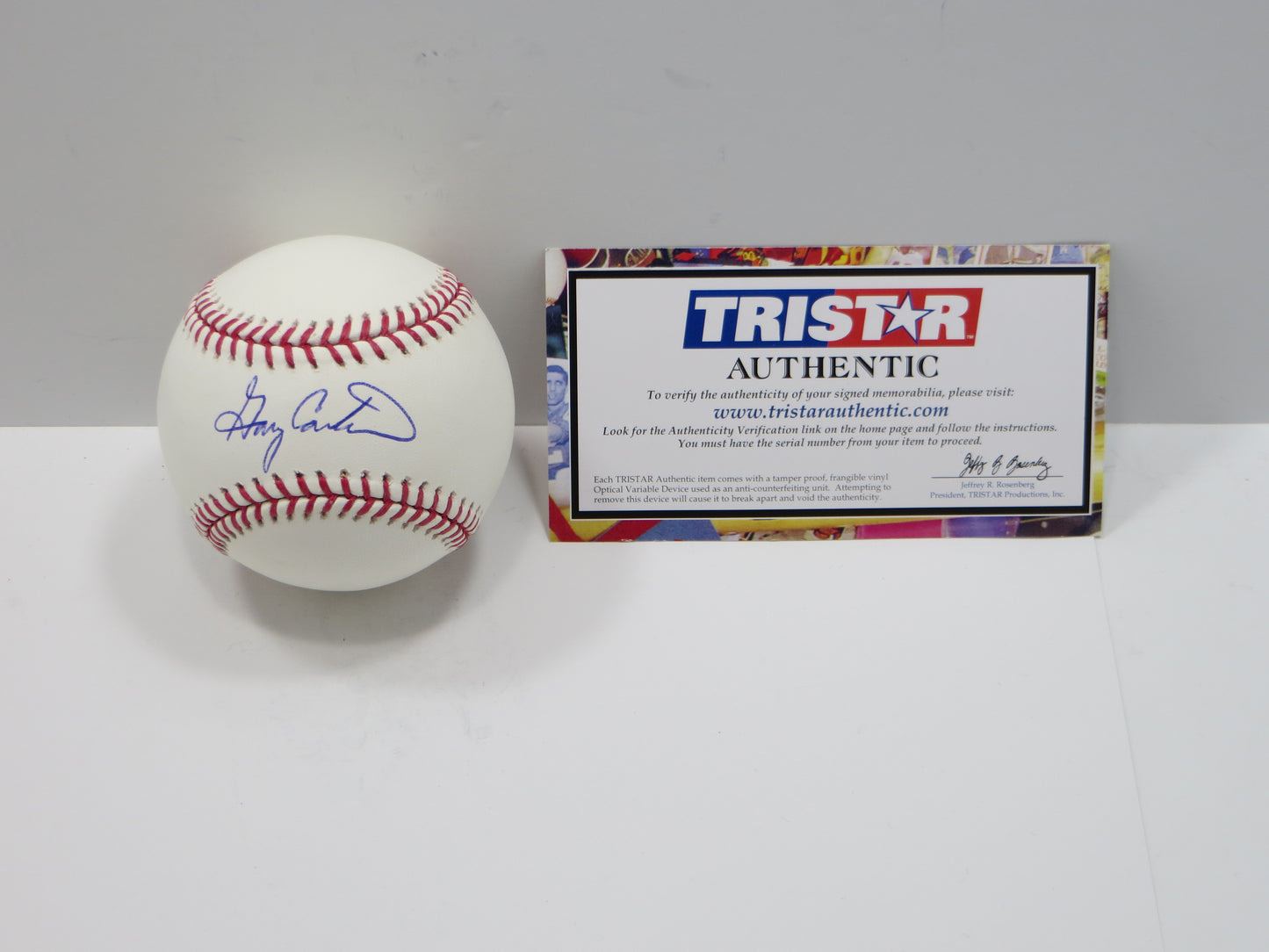 GARY CARTER NY Mets SIGNED Rawlings OML Baseball TriStar COA