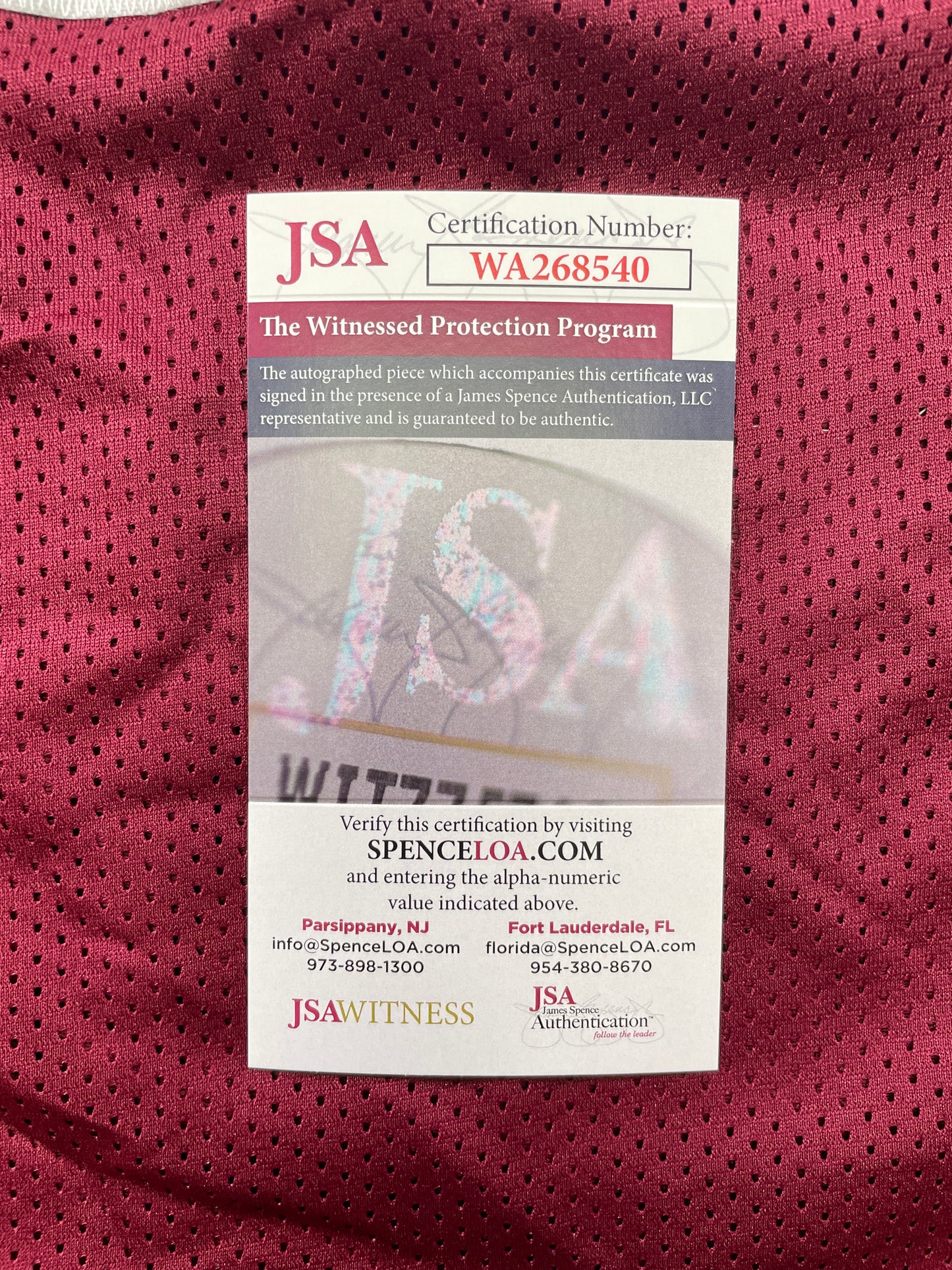 MARVIN MIMS Oklahoma OU Sooners SIGNED JERSEY DENVER BRONCOS XL JSA COA