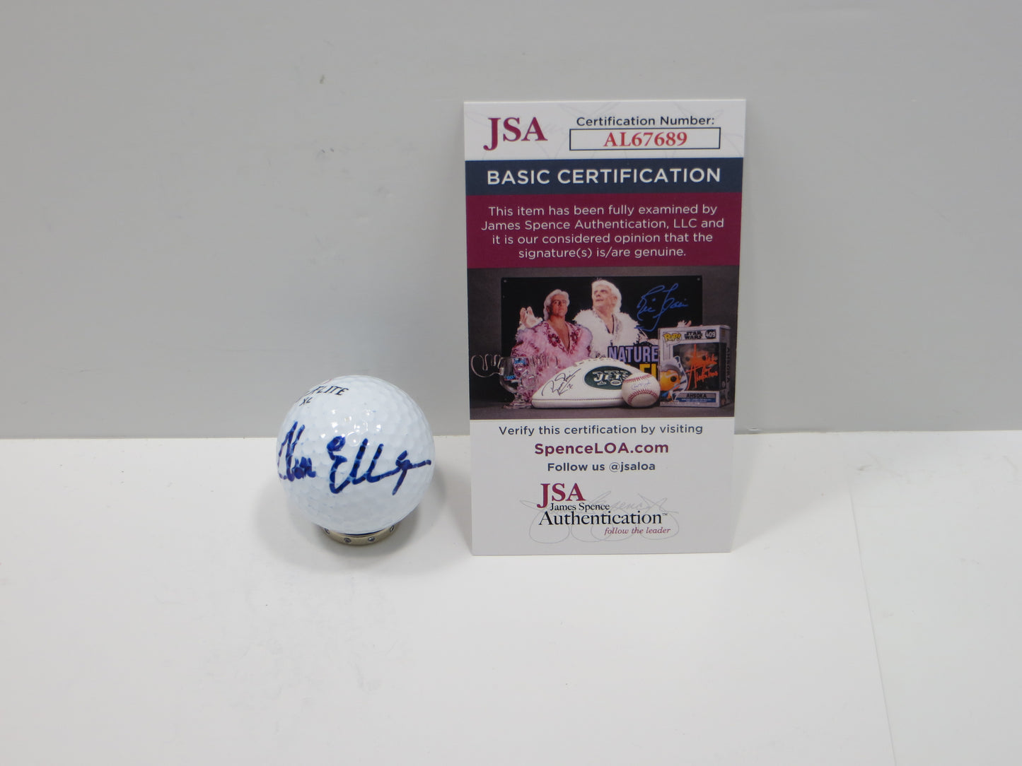 STEVE ELKINGTON SIGNED Top-Flite Golf Ball HOUSTON COUGARS JSA COA