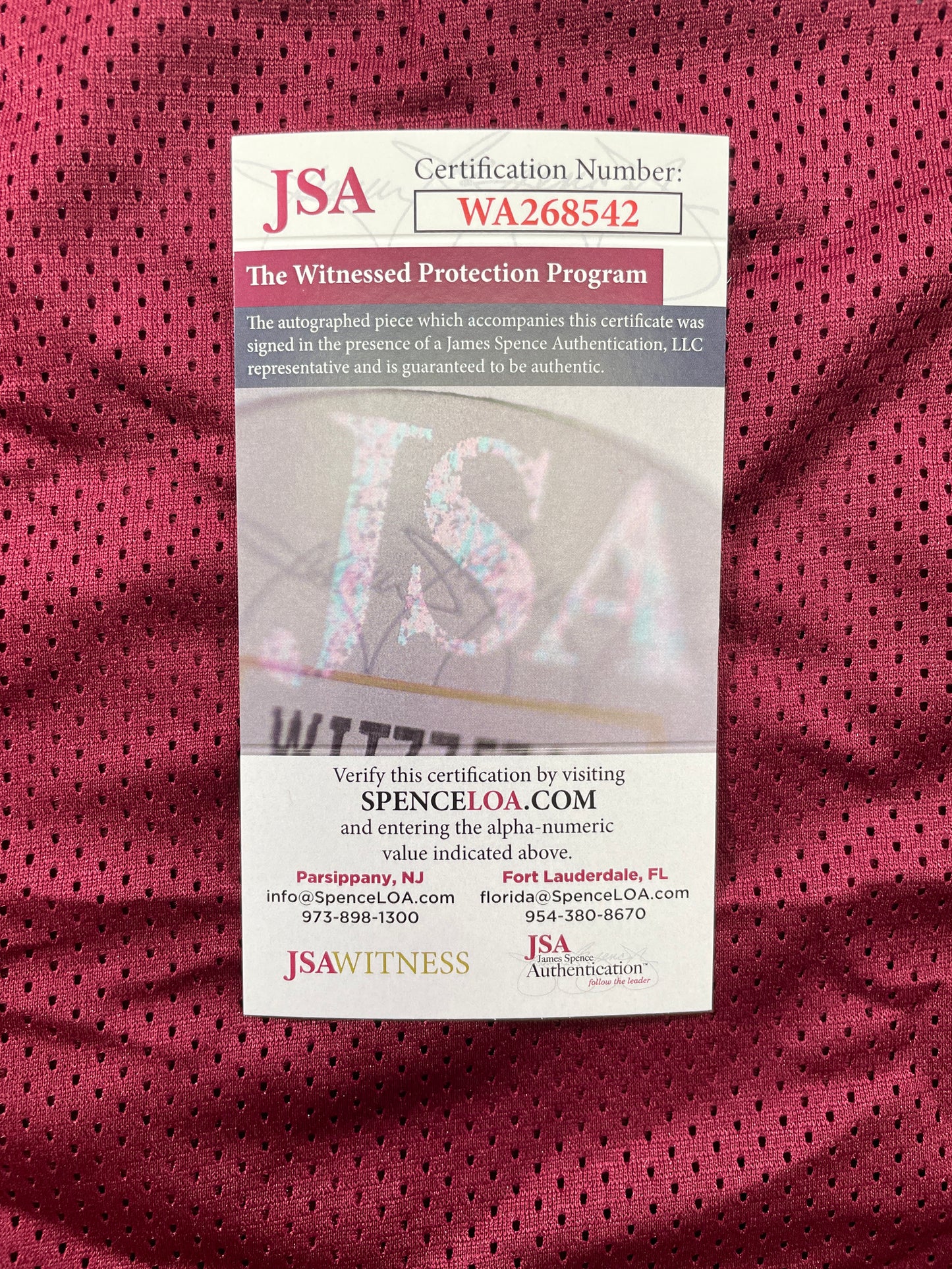 MARVIN MIMS Oklahoma OU Sooners SIGNED JERSEY DENVER BRONCOS XL JSA COA