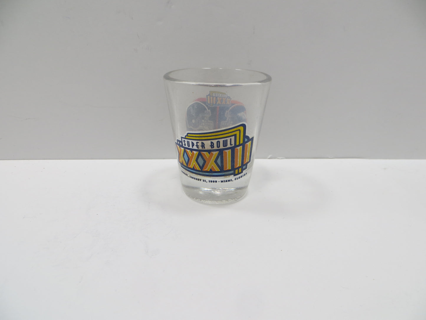SUPER BOWL XXXIII Broncos vs Falcons SHOT GLASS