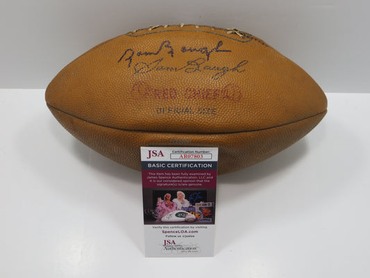 SAMMY BAUGH WASHINGTON REDSKINS RED CHIEF FOOTBALL JSA COA