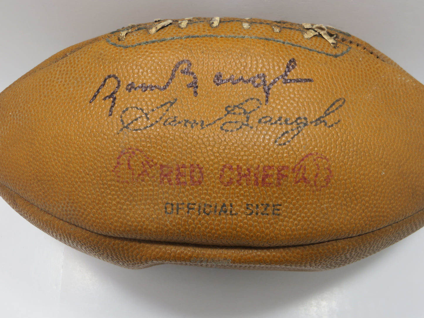 SAMMY BAUGH WASHINGTON REDSKINS RED CHIEF FOOTBALL JSA COA
