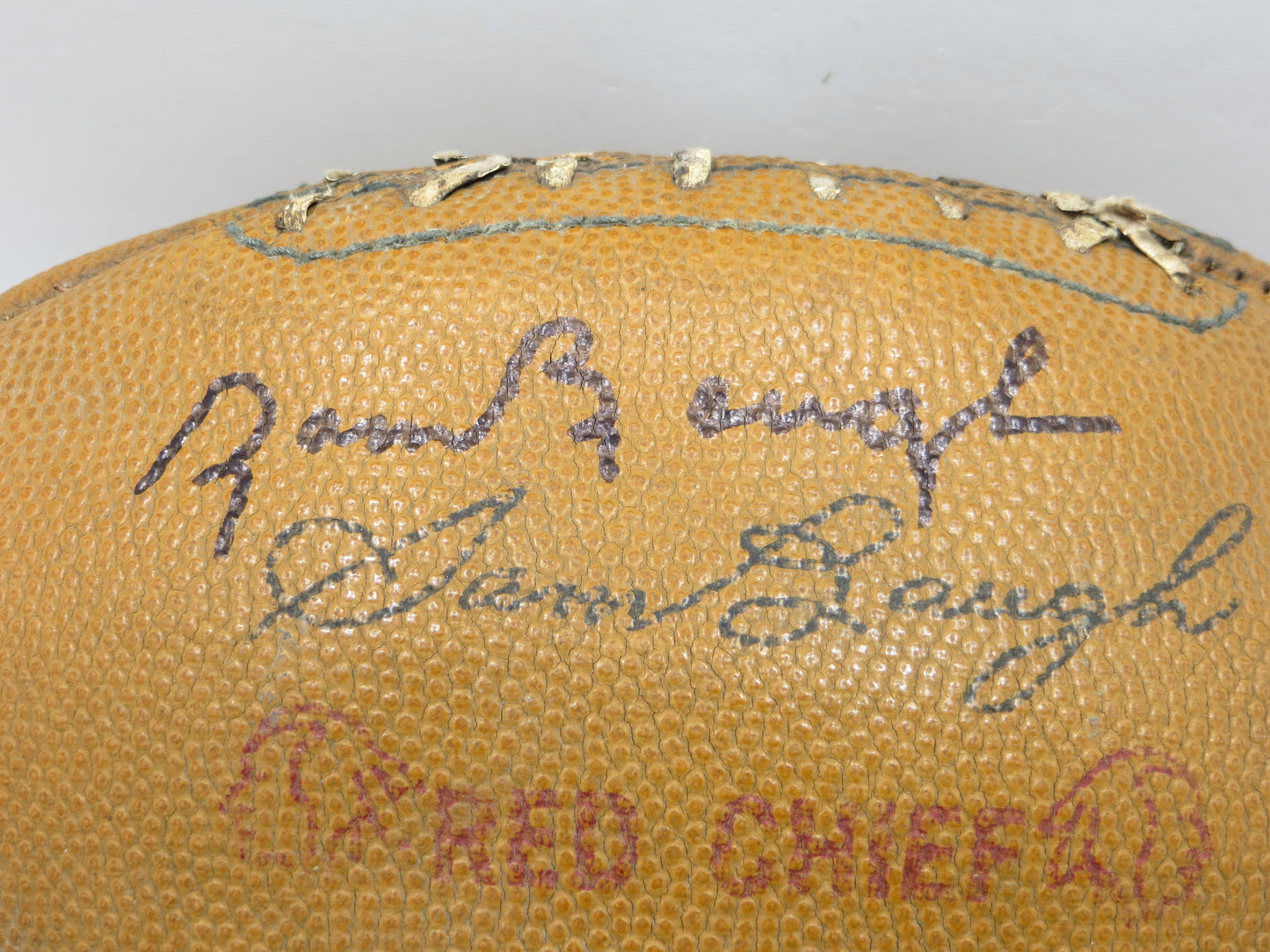 SAMMY BAUGH WASHINGTON REDSKINS RED CHIEF FOOTBALL JSA COA