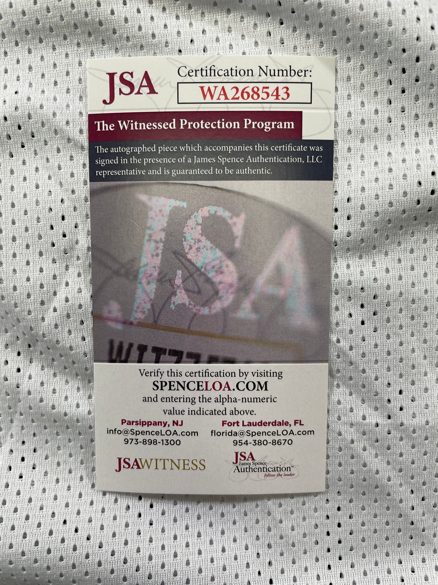 MARVIN MIMS Oklahoma OU Sooners WHITE SIGNED JERSEY DENVER BRONCOS XL JSA