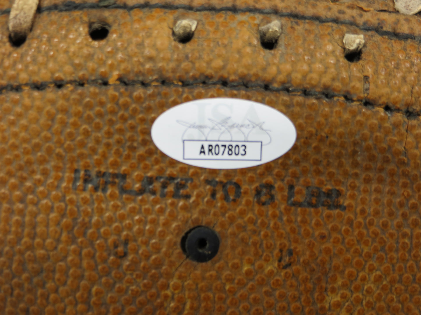 SAMMY BAUGH WASHINGTON REDSKINS RED CHIEF FOOTBALL JSA COA