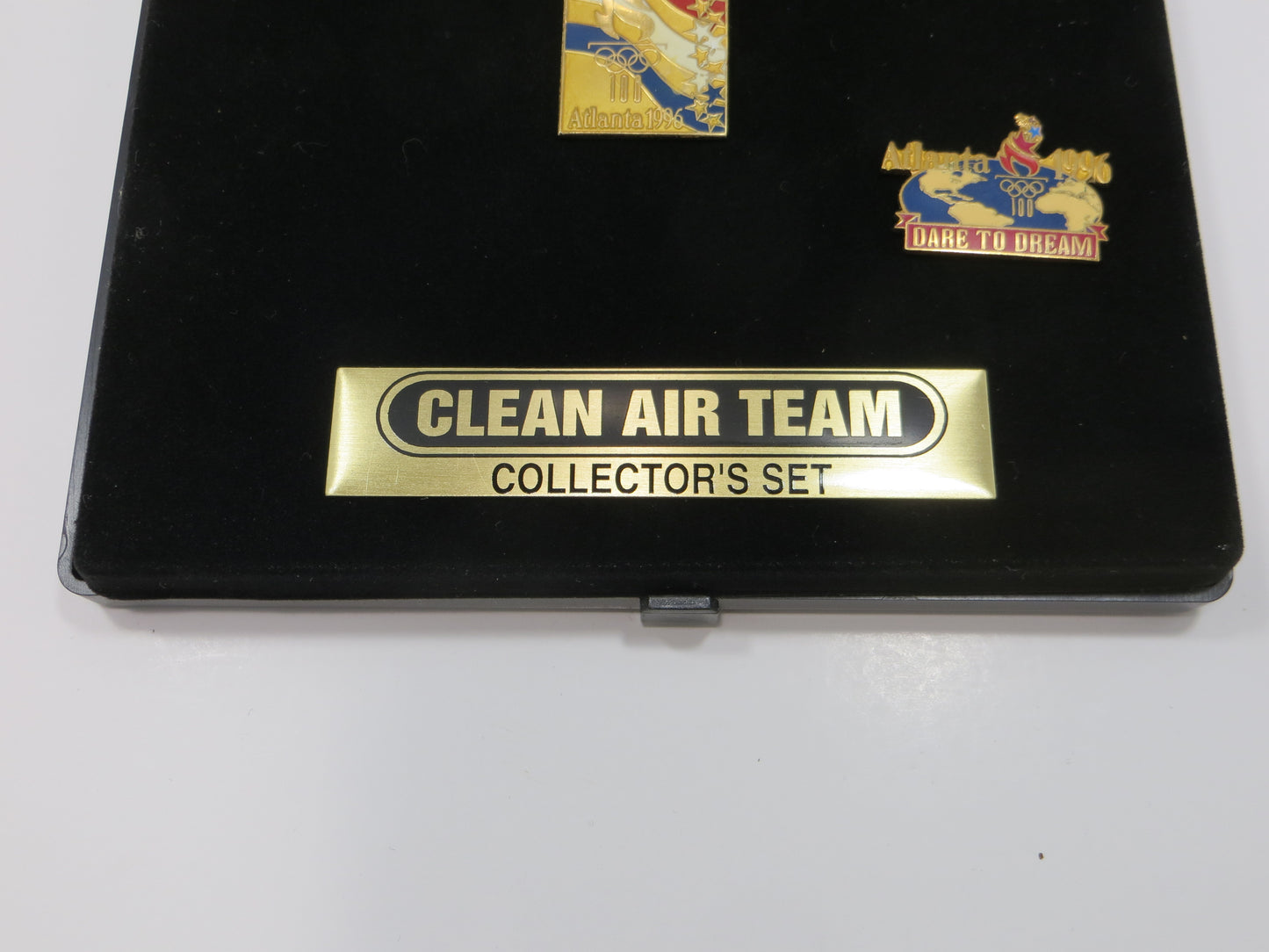 ATLANTA 1996 OLYMPIC GAMES 3 Collectors Pin SET CLEAN AIR TEAM