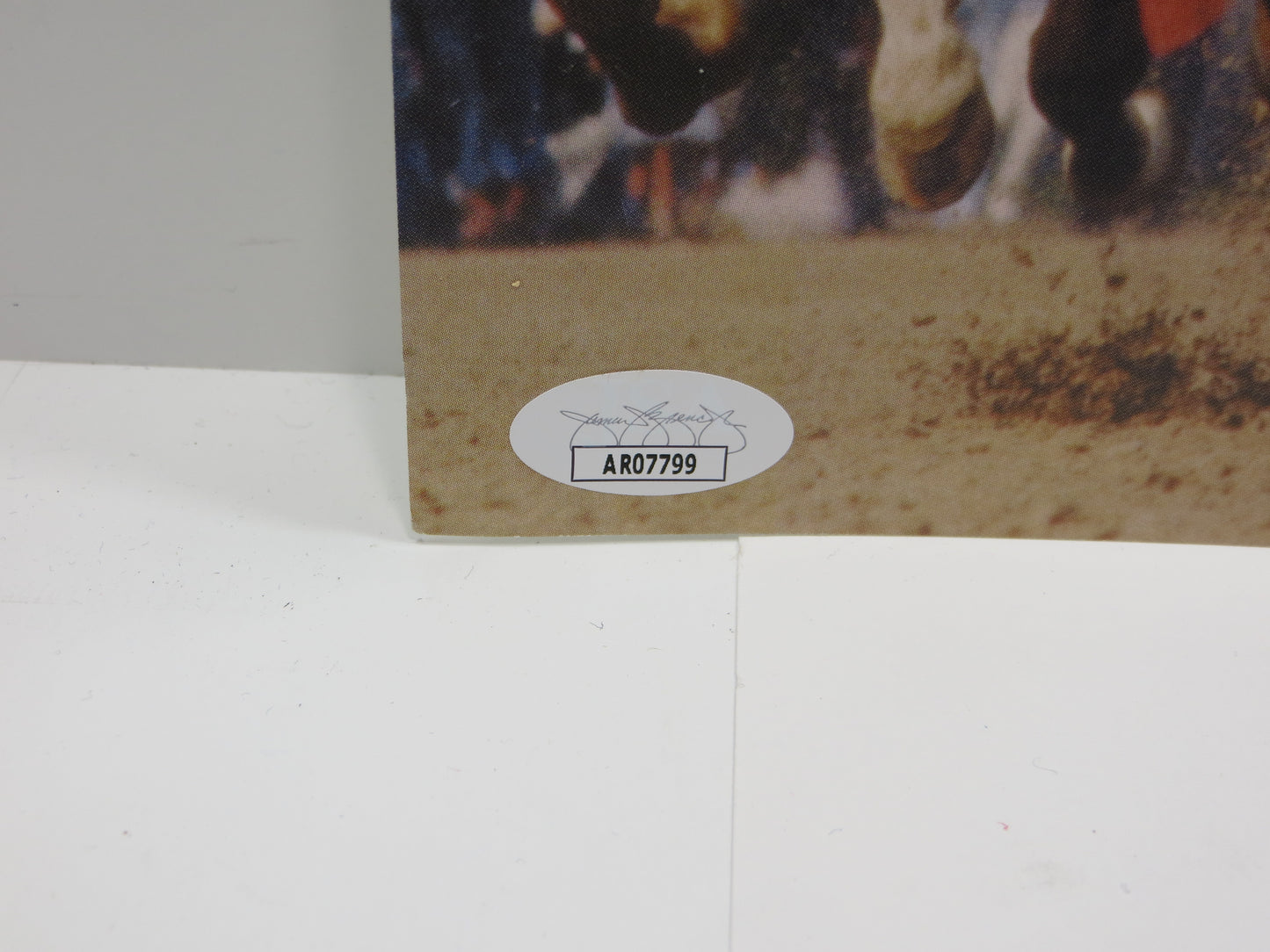 STEVE CAUTHEN SIGNED TRIPLE CROWN 8.5x11 PHOTO Horse Racing JSA