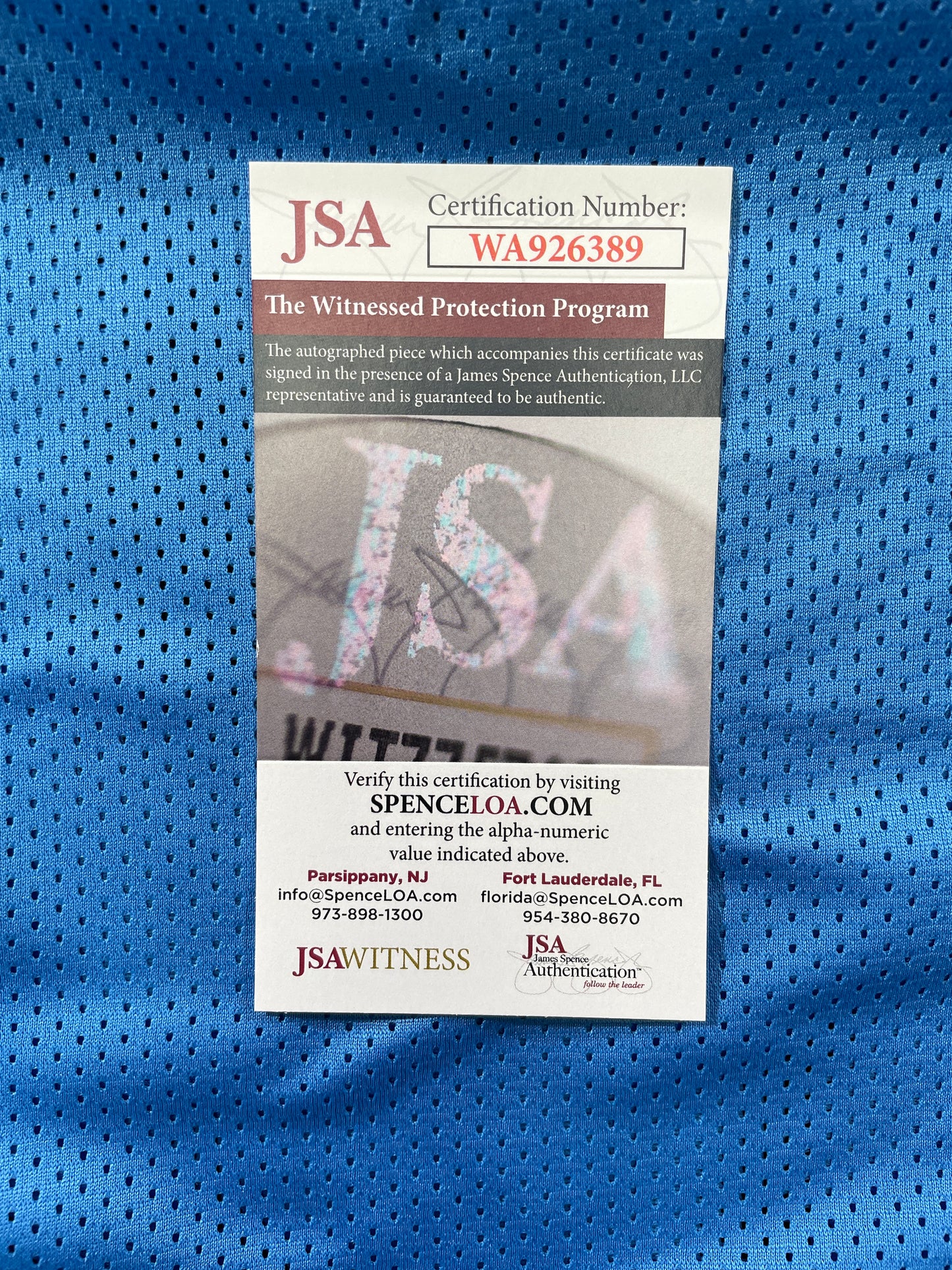 VINCE YOUNG TENNESSEE TITANS SIGNED JERSEY LONGHORNS JSA COA
