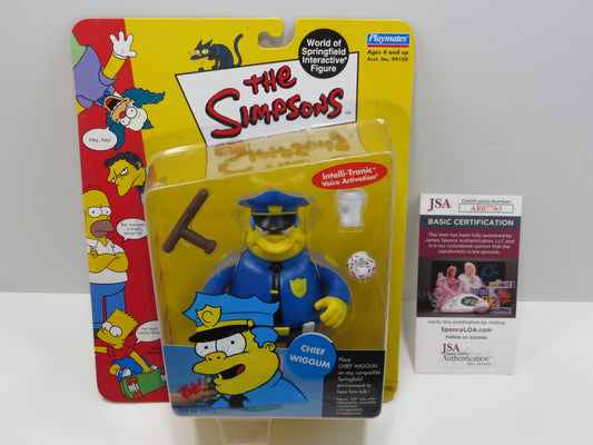 TONE RODRIGUEZ SIGNED SKETCHED CHIEF WIGGUM SIMPSONS FIGURINE JSA
