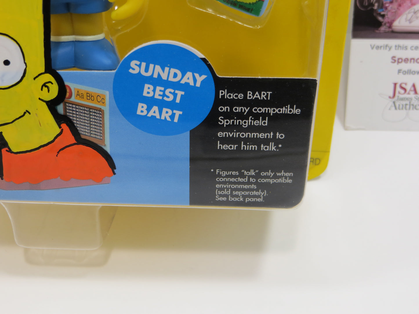 TONE RODRIGUEZ SIGNED SKETCHED SUNDAY BEST BART SIMPSONS FIGURINE JSA