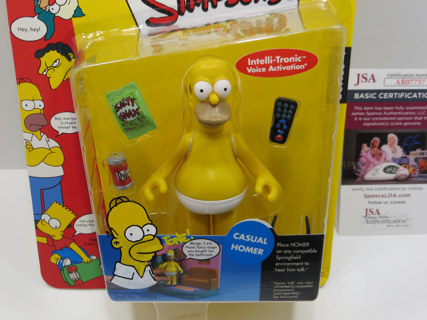 TONE RODRIGUEZ SIGNED SKETCHED Casual Homer SIMPSONS FIGURINE JSA