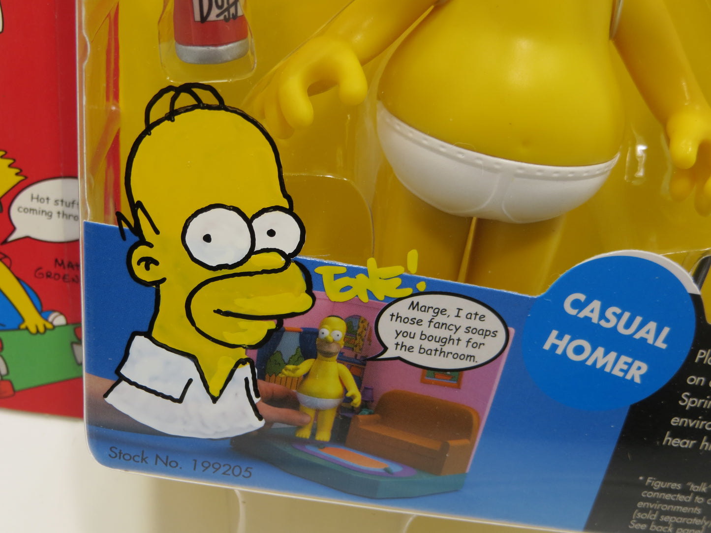 TONE RODRIGUEZ SIGNED SKETCHED Casual Homer SIMPSONS FIGURINE JSA