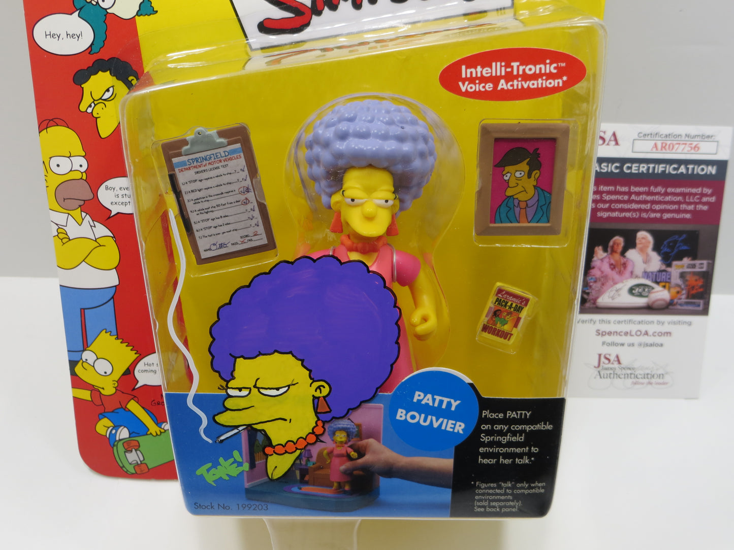 TONE RODRIGUEZ SIGNED SKETCHED Patty Bouvier SIMPSONS FIGURINE JSA