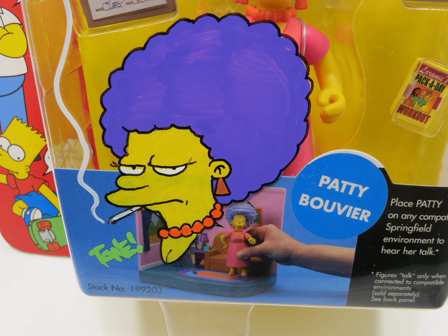 TONE RODRIGUEZ SIGNED SKETCHED Patty Bouvier SIMPSONS FIGURINE JSA