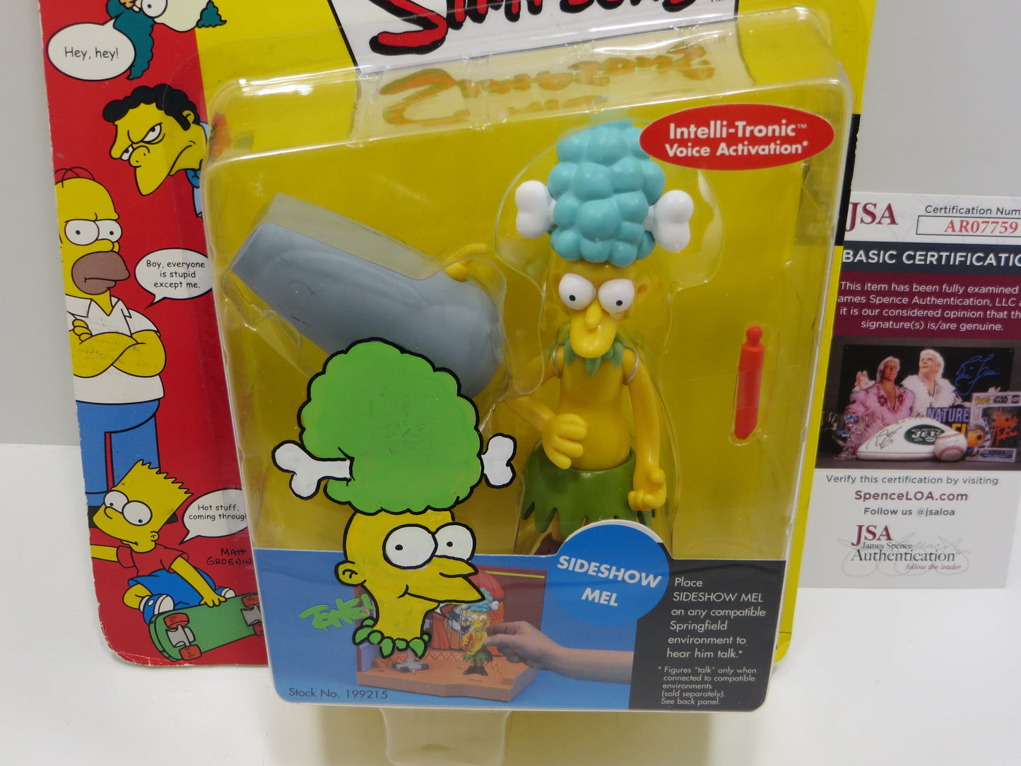 TONE RODRIGUEZ SIGNED SKETCHED Sideshow Mel SIMPSONS FIGURINE JSA