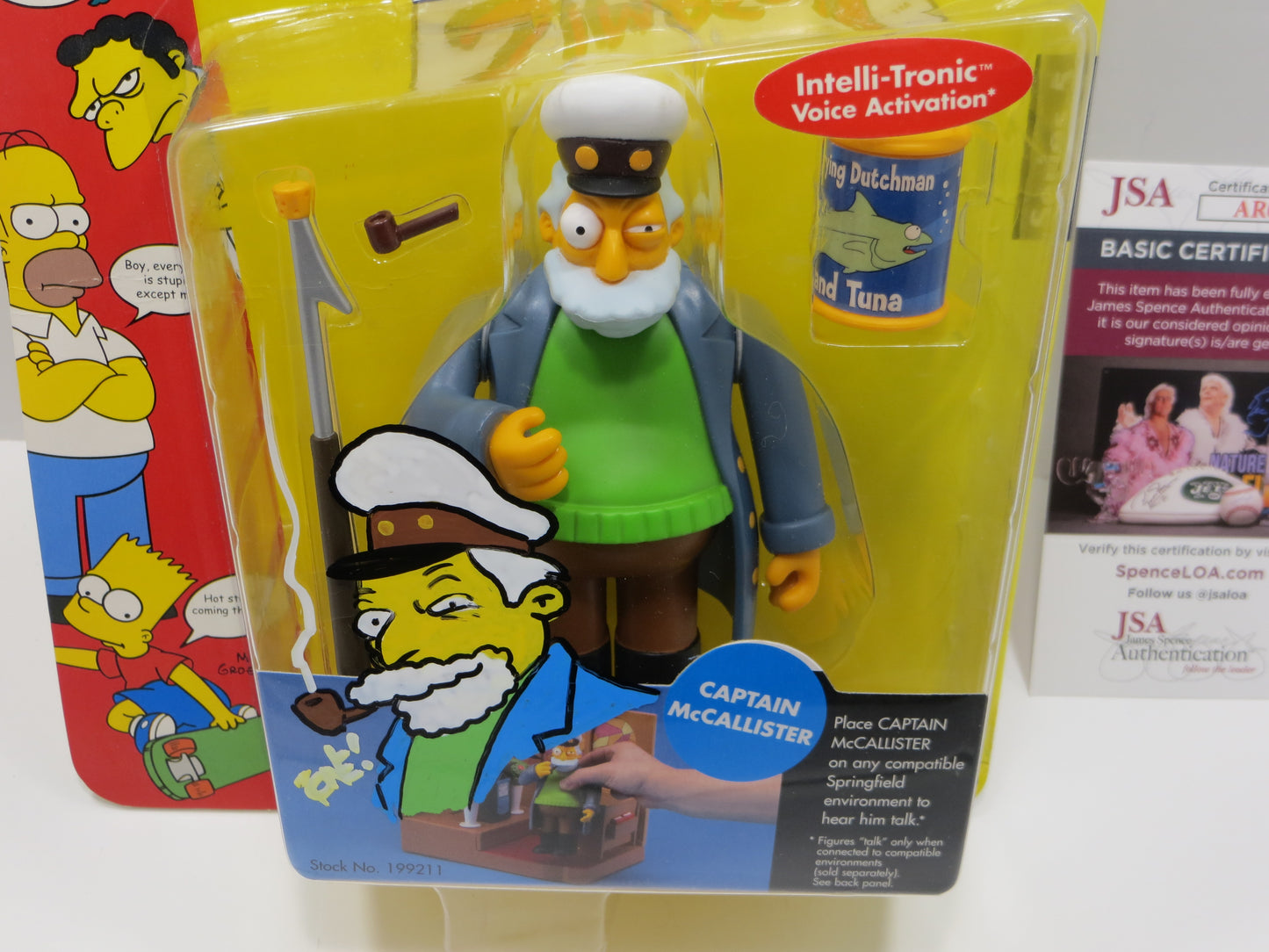TONE RODRIGUEZ SIGNED SKETCHED CAPTAIN McCallister SIMPSONS FIGURINE JSA