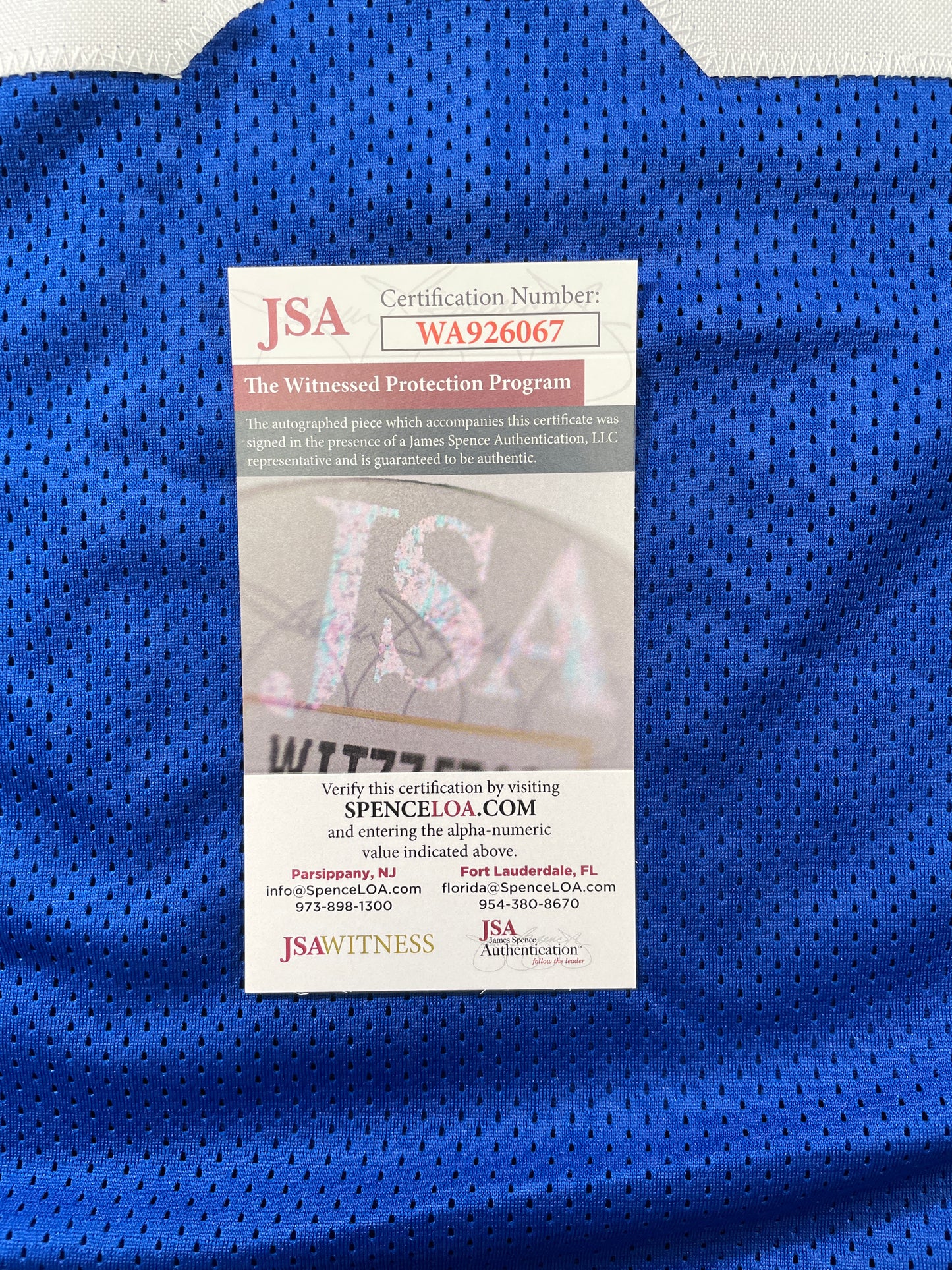 LARRY COLE DALLAS COWBOYS SIGNED BLUE JERSEY w/SB VI & XII Champs XL JSA COA