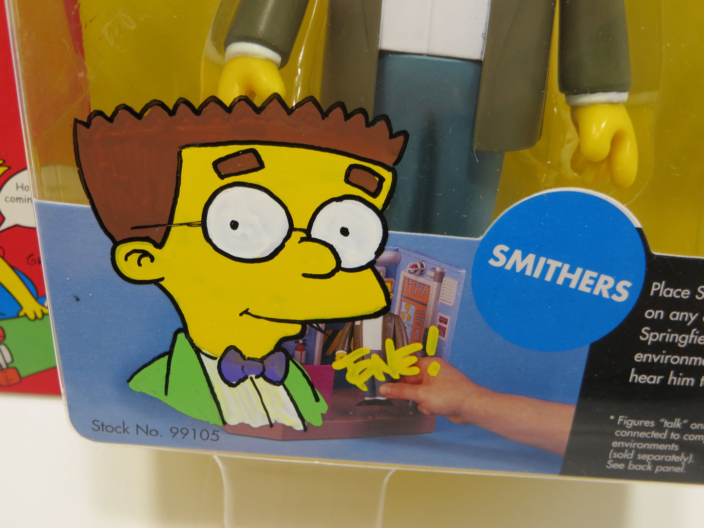 TONE RODRIGUEZ SIGNED SKETCHED Smithers SIMPSONS FIGURINE JSA