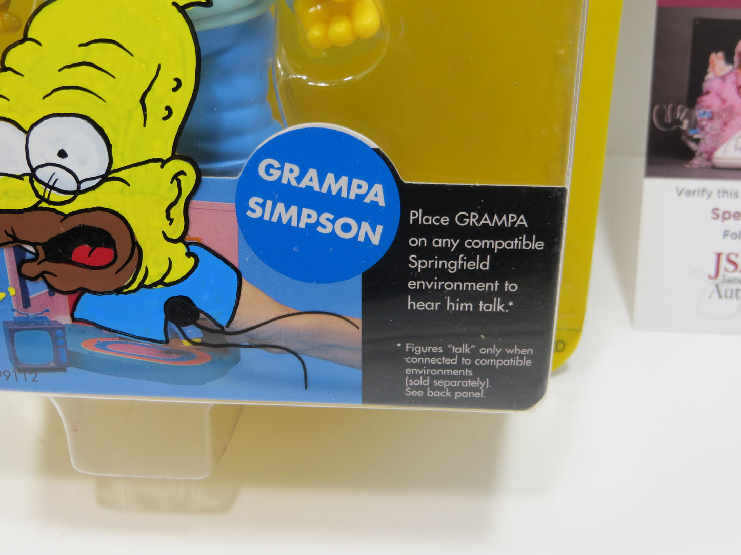 TONE RODRIGUEZ SIGNED SKETCHED Grandpa Simpson SIMPSONS FIGURINE JSA
