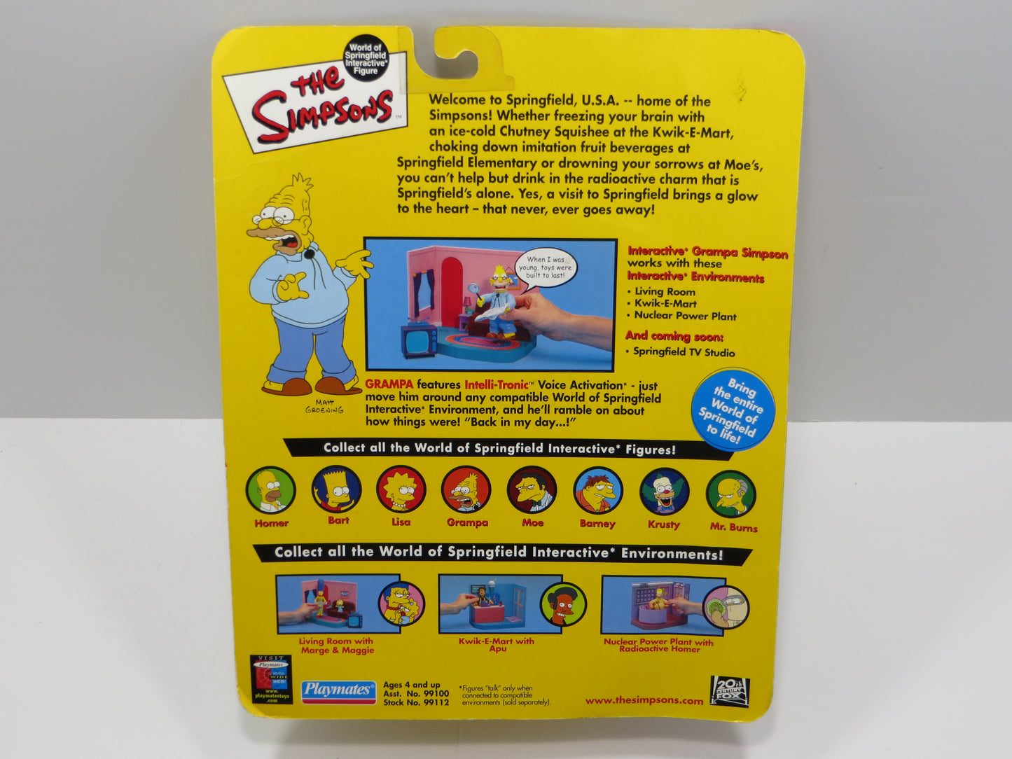 TONE RODRIGUEZ SIGNED SKETCHED Grandpa Simpson SIMPSONS FIGURINE JSA