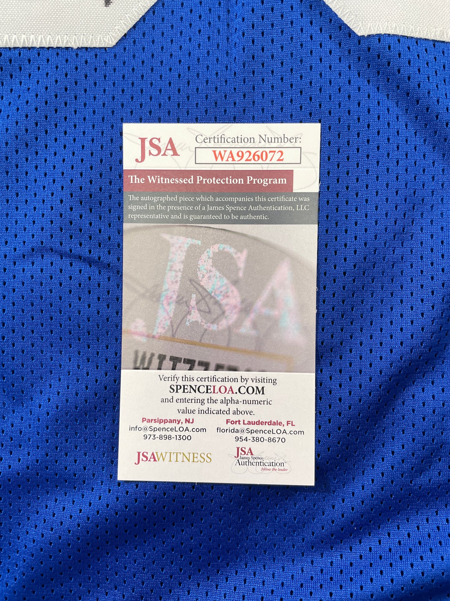 LARRY COLE DALLAS COWBOYS SIGNED BLUE JERSEY w/SB VI & XII Champs XL JSA COA