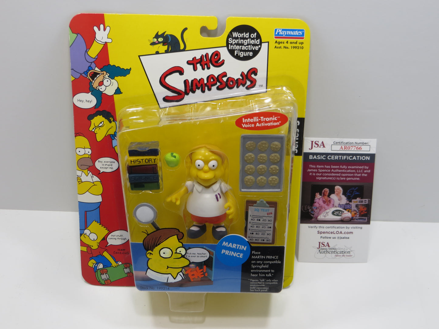 TONE RODRIGUEZ SIGNED SKETCHED Martin Prince SIMPSONS FIGURINE JSA