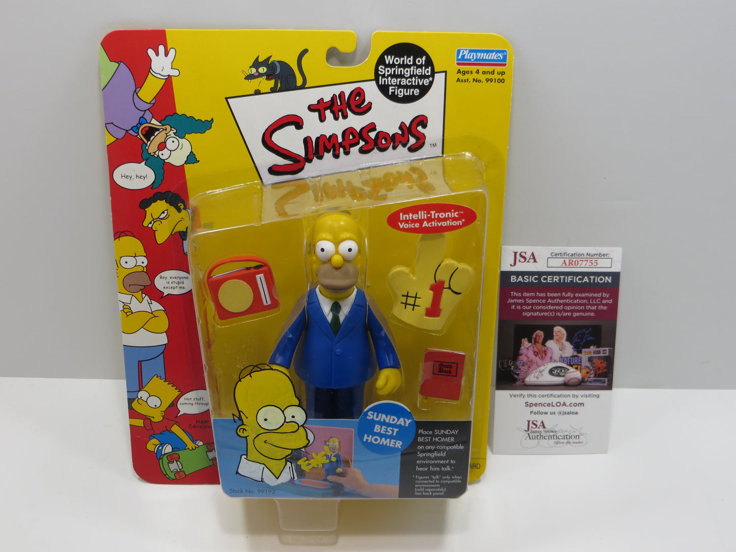 TONE RODRIGUEZ SIGNED SKETCHED Sunday Best Homer SIMPSONS FIGURINE JSA