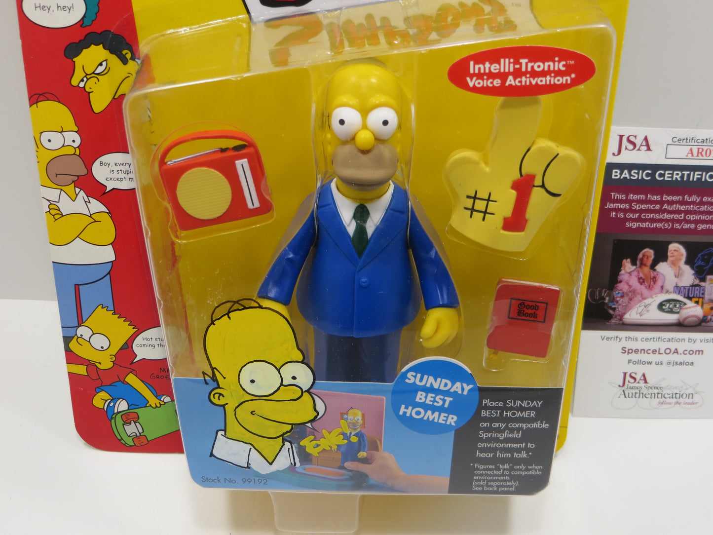 TONE RODRIGUEZ SIGNED SKETCHED Sunday Best Homer SIMPSONS FIGURINE JSA