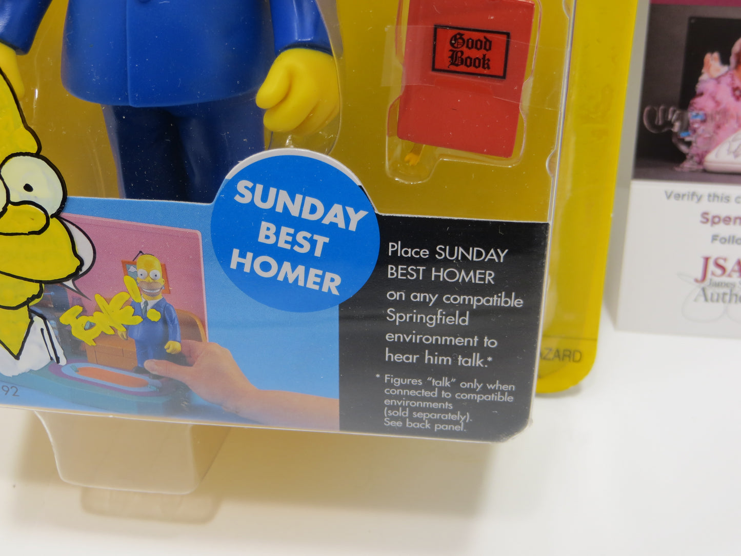 TONE RODRIGUEZ SIGNED SKETCHED Sunday Best Homer SIMPSONS FIGURINE JSA