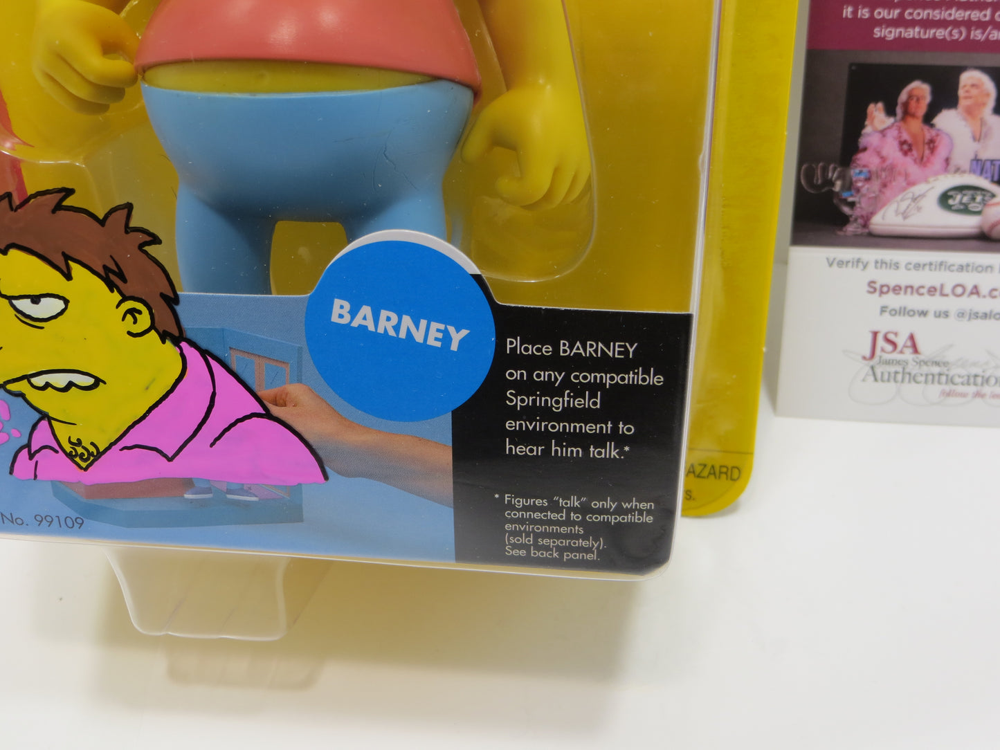 TONE RODRIGUEZ SIGNED SKETCHED Barney SIMPSONS FIGURINE JSA